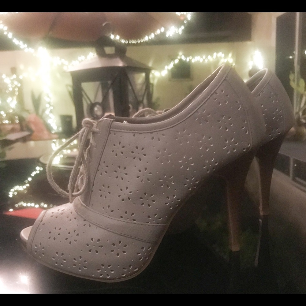 Leather Booty Heels